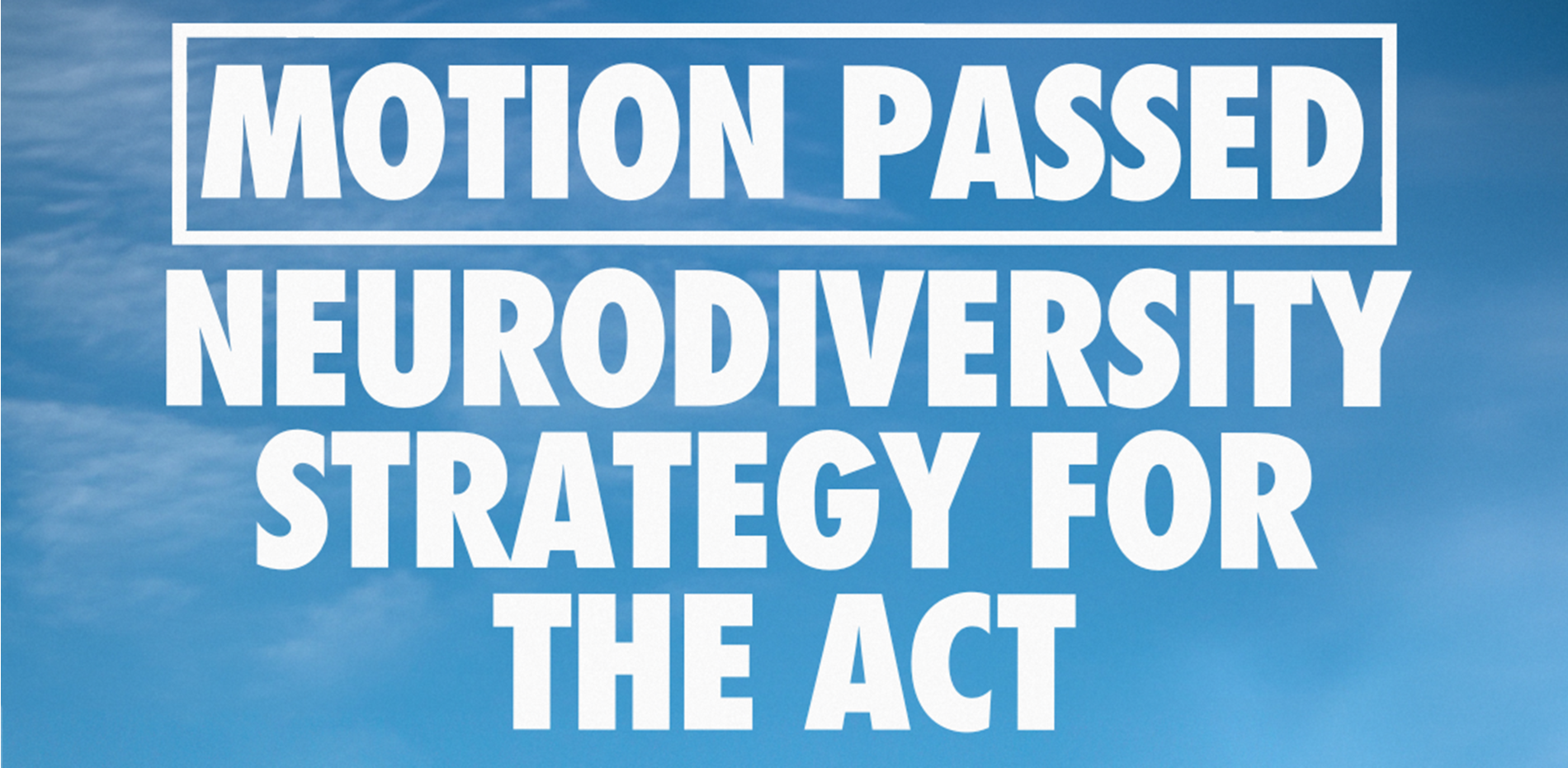 ACT Neurodiversity Strategy Main Image